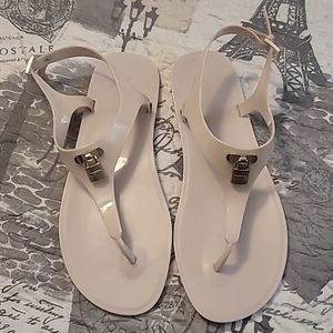 MK muted pink sandals Size 10